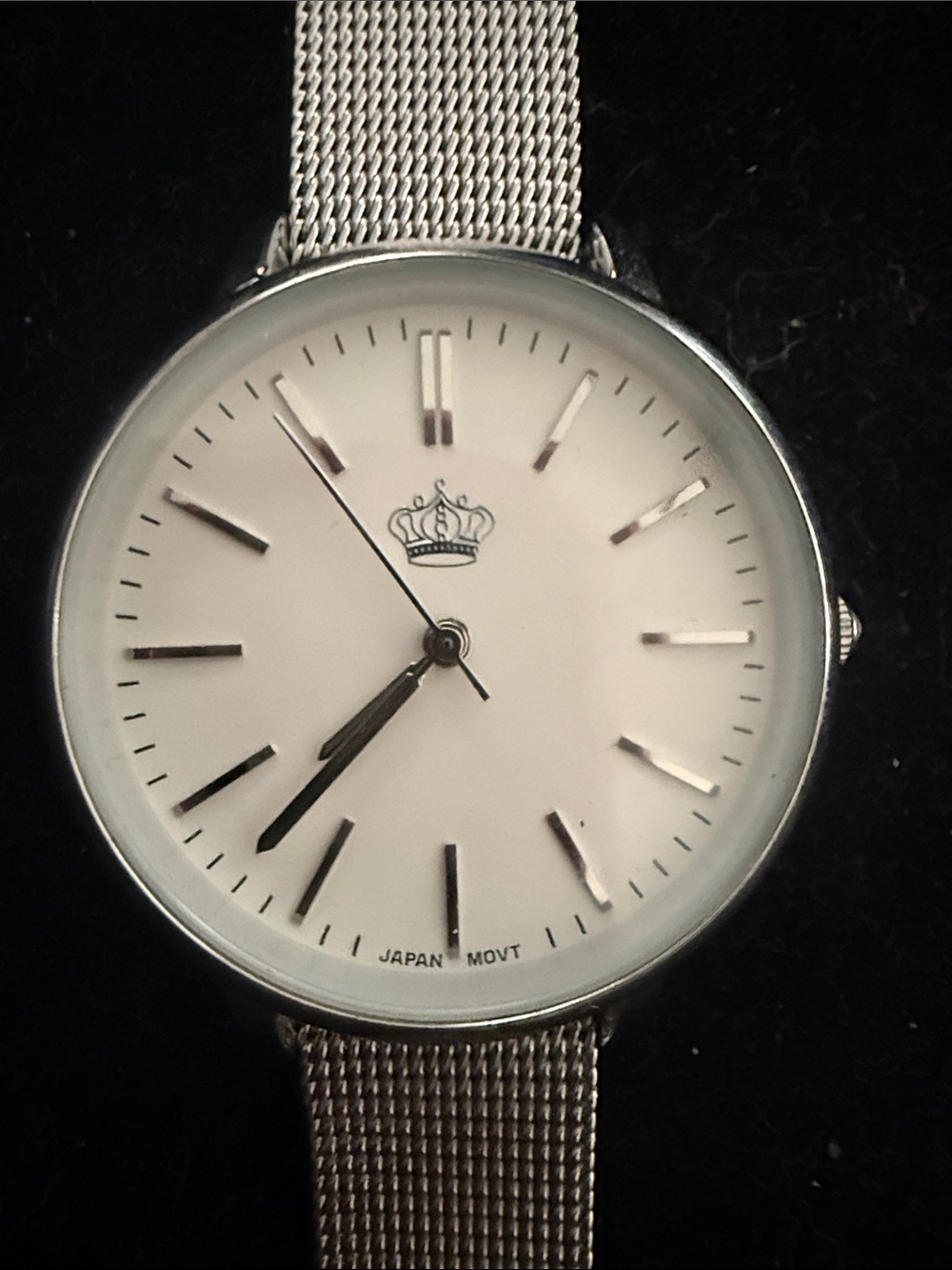 Premier Designs Silver Mesh Bracelet Watch | Minimalist White Dial | Japan Movt - Picture 6 of 7
